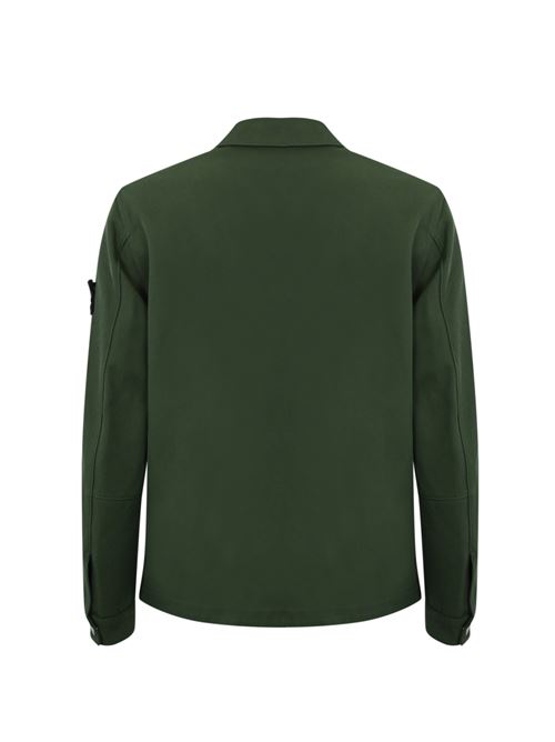 Overshirt 11103 in drill di nylon e cotone green STONE ISLAND | 811511103V0059